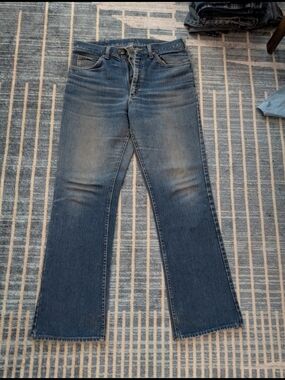 Vintage Lee Men's Medium Blue Bootcut Jeans